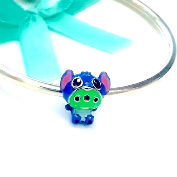 S925 Toy Story ALIEN in STITCH hoodie costume charm Pandora compatible - Picture 3 of 6